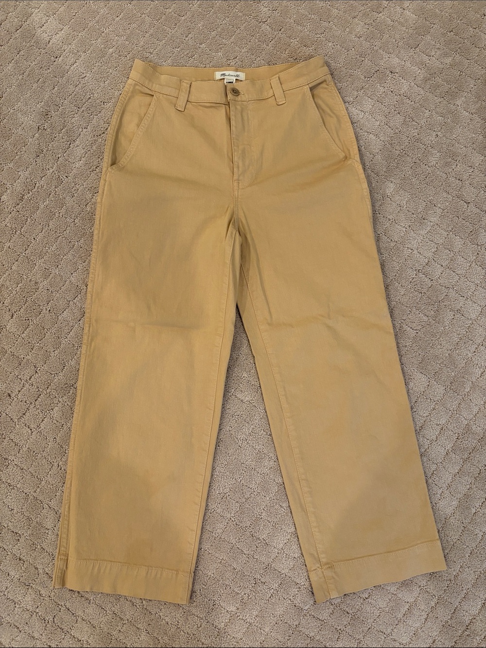 Madewell Women's Tan Straight-Leg Pants